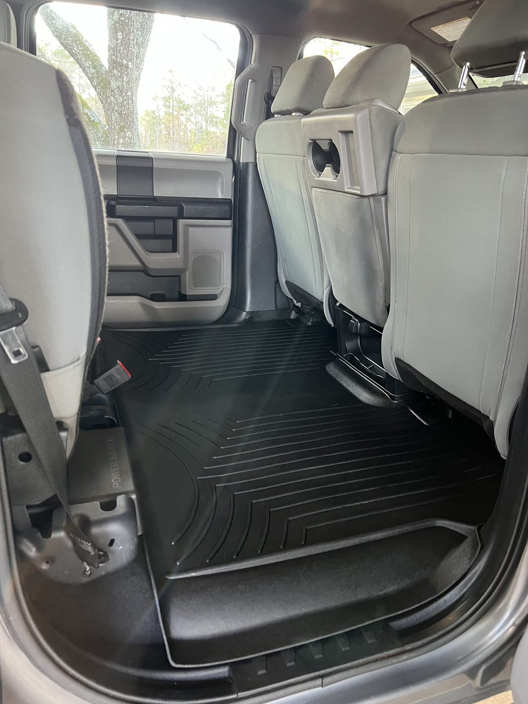 Truck rear floor and seats