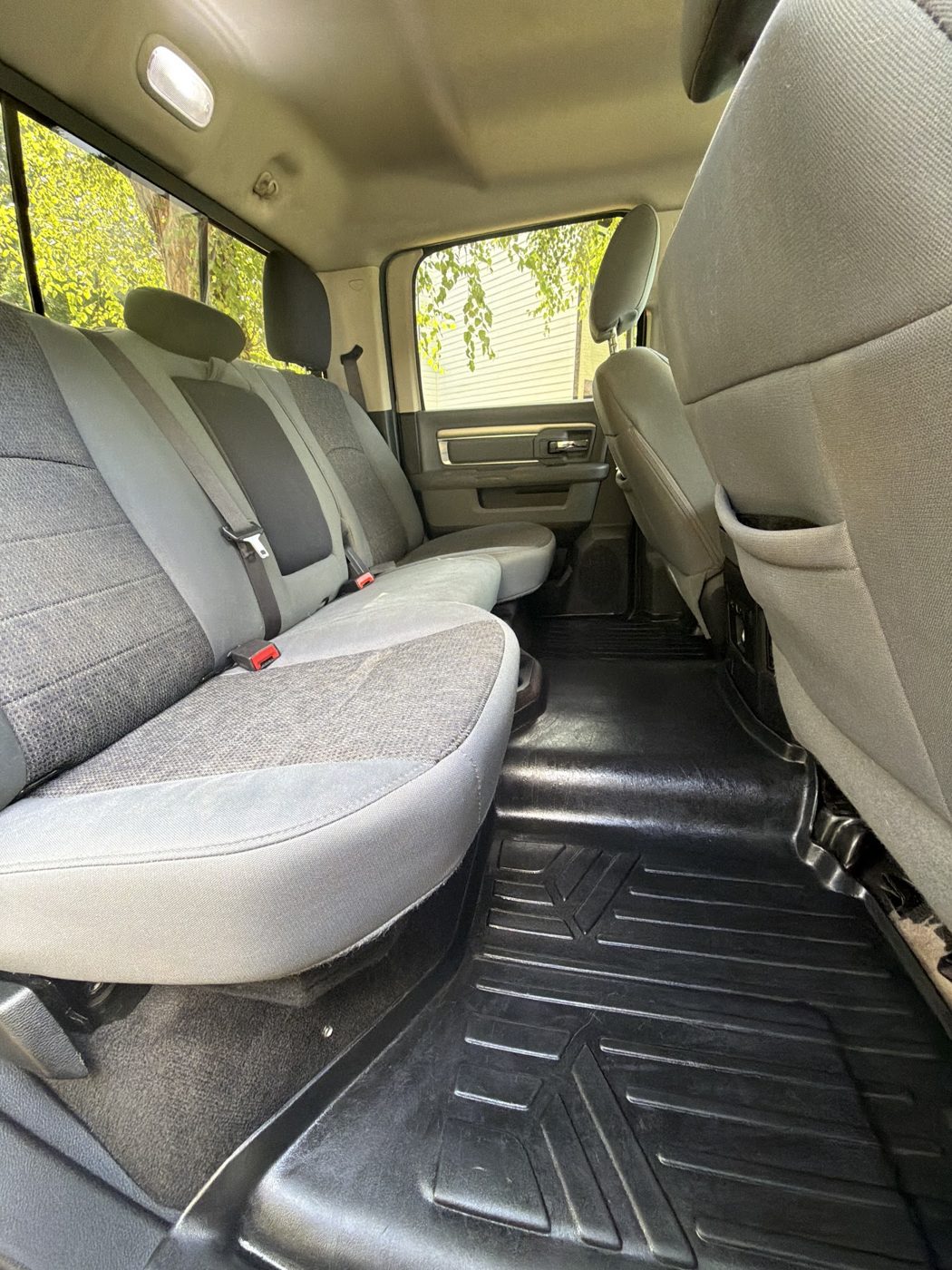 Crew cab rear seat